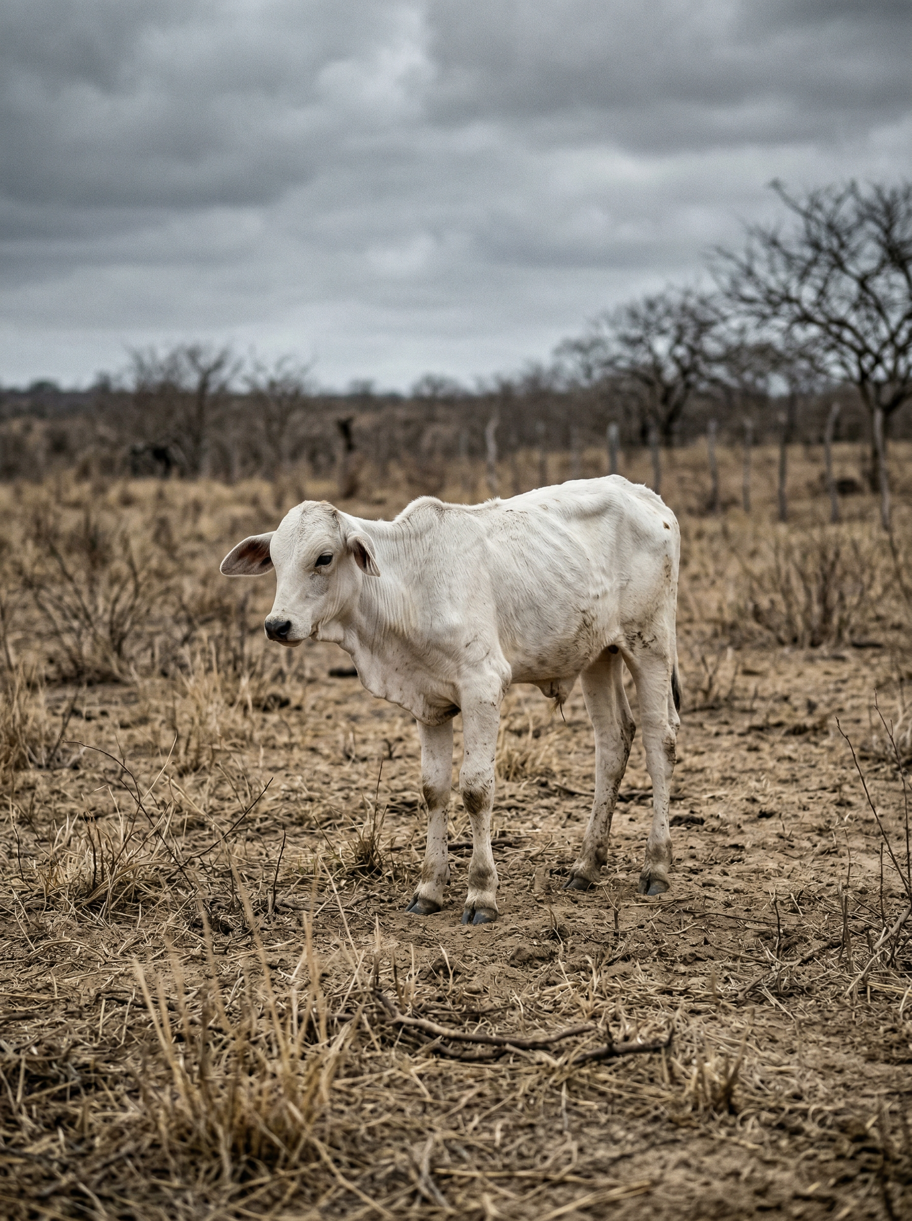 Boi magro demonstrando o problema