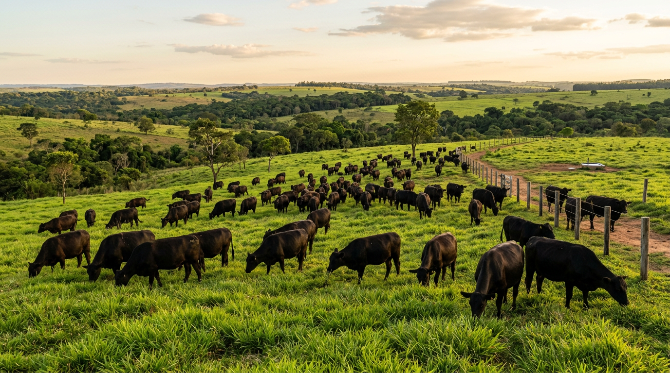 Bovinos em engorda a pasto no Brasil, sistema extensivo com suplementação mineral para ganho de peso e rendimento de carcaça